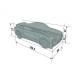 Pat masina tineret MyKids Light-MG 3D Alb