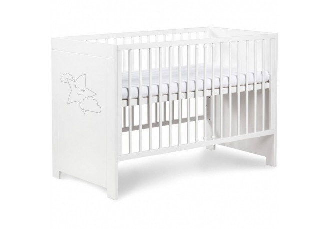 Patut din lemn Klups Nilo Alb 120x60