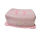 Taburet inaltator baie copii MyKids Giraffe Pink cu sistem antialunecare