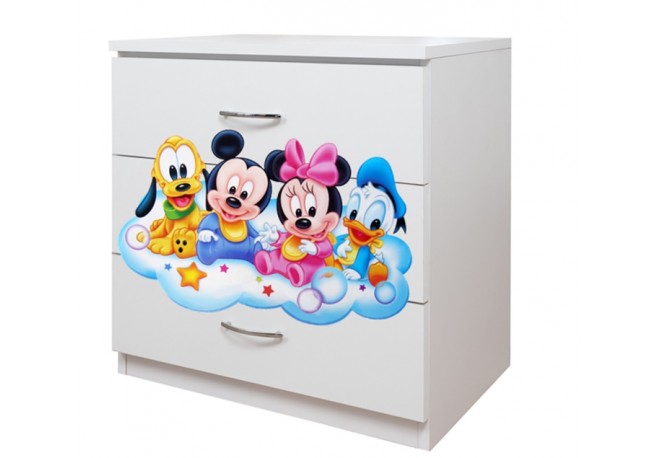 Comoda 3 sertare Mickey si prietenii