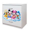 Comoda 3 sertare Mickey si prietenii