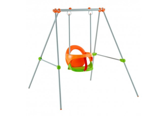 Leagan pentru copii Smoby Baby Swing cu cadru metalic