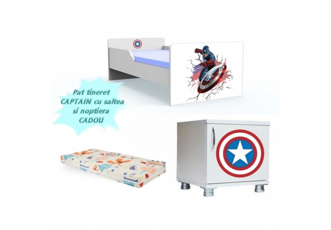 Pat copii Captain America -saltea cadou