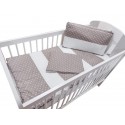 Lenjerie MyKids Dots Brown 4 Piese 120x60