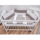 Lenjerie MyKids Dots Brown 4 Piese 120x60
