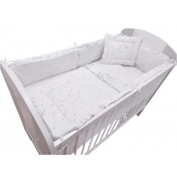 Lenjerie MyKids Safari White 4+1 Piese 120x60 cm