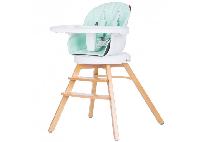 Scaun de masa cu sezut rotativ Chipolino Rotto 3 in 1 avocado