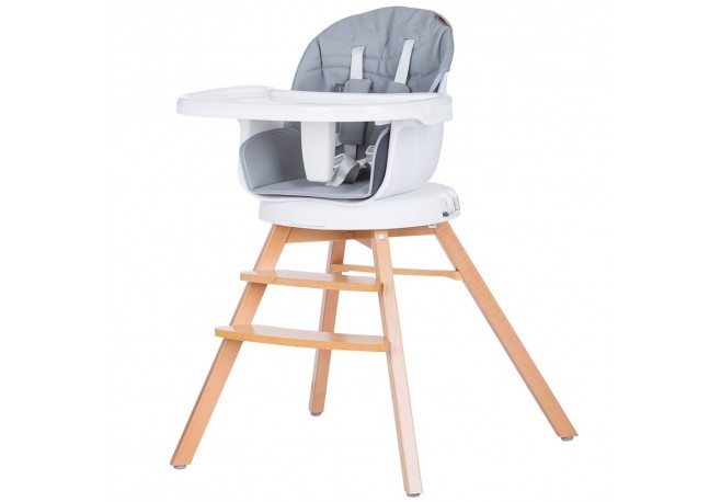 Scaun de masa cu sezut rotativ Chipolino Rotto 3 in 1 platinum