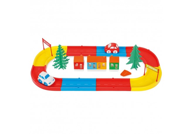 Pista de masini Pilsan Mini City cu 2 masinute