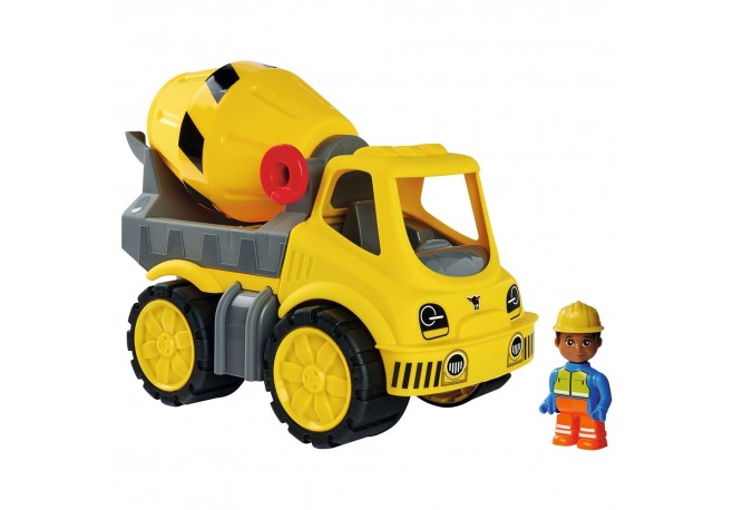 Camion betoniera Big Power Worker cu figurina