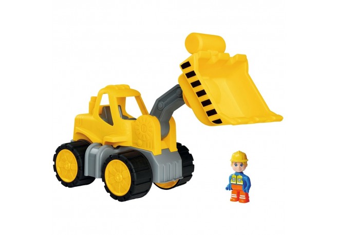 Buldozer Big Power Worker Wheel Loader cu figurina