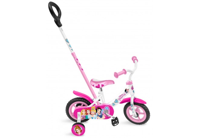 Bicicleta Stamp Disney Princess 10 inch cu bara de impins