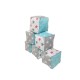 Set 6 cuburi de joaca textile MyKids 10x10 cm