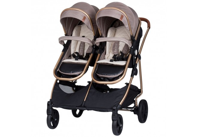 Carucior gemeni Chipolino Duo Smart 2 in 1 humus