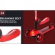 Trotineta pliabila Ferrari Twist neagra cu scaun