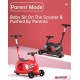 Trotineta pliabila multifonctionala Ferrari 4 in 1 neagra