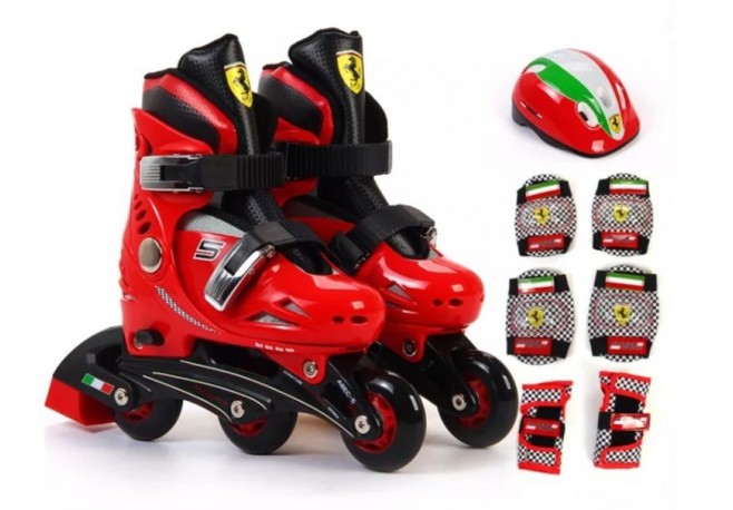 Role Ferarri masura 29 - 32 rosii cu set protectie