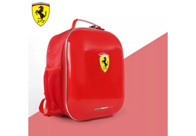 Ghiozdan Ferrari design 3D culoare rosie