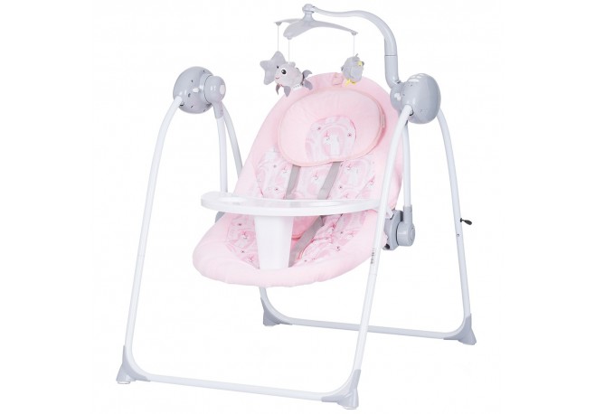 Leagan electric si balansoar Chipolino Nux blush