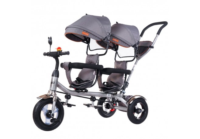Tricicleta gemeni Chipolino 2Play platinum