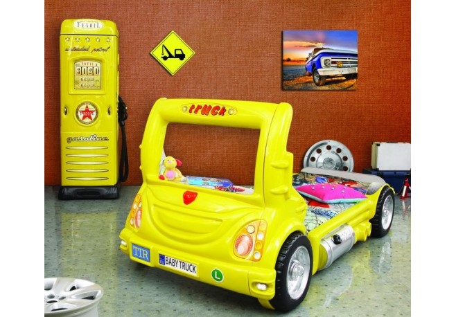 Pat tineret Plastiko Truck Yellow 180x90