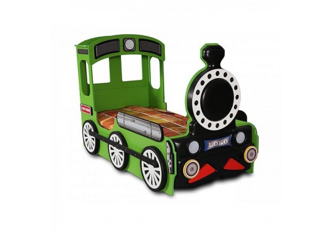 Patut tineret MDF Plastiko Locomotiva Green 190x90