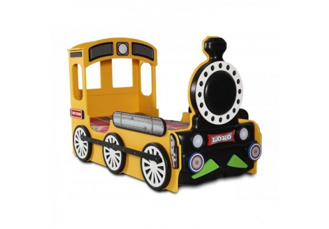 Patut tineret MDF Plastiko Locomotiva Yellow 190x90
