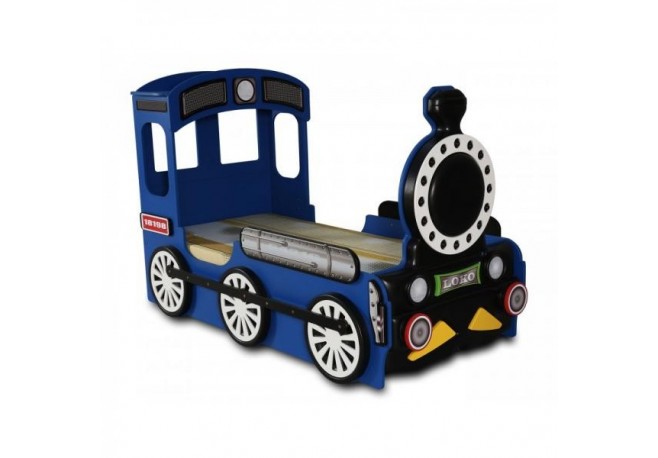 Patut tineret MDF Plastiko Locomotiva Blue 190x90
