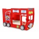 Patut tineret MDF Plastiko Happy Bus Rosu 190x90