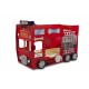 Patut tineret Plastiko Fire Truck Double Rosu 190x90