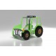 Patut tineret Plastiko Tractor Verde 180x90