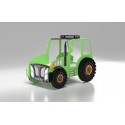 Patut tineret Plastiko Tractor Verde 180x90