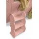 Patut tineret MDF Plastiko Princess Carriage Roz 180x90