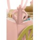 Patut tineret MDF Plastiko Princess Carriage Roz 180x90