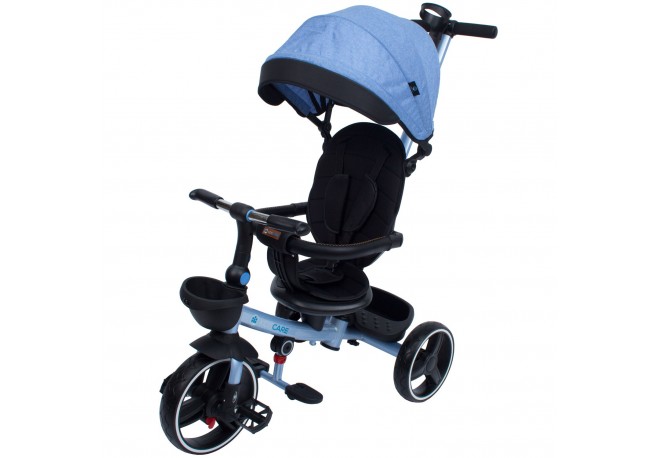 Tricicleta pliabila pentru copii Impera albastru scaun rotativ copertina de soare maner pentru parinti Kidscare
