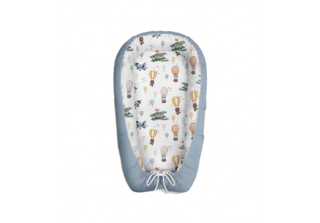 Baby Nest Klups Sky World C004 cu plapuma si perna