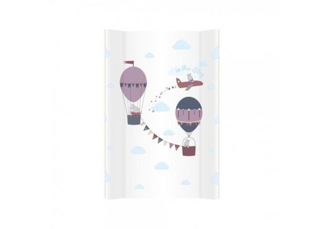 Saltea de infasat bebe cu intaritura 70x475 BALLOONS PINK 094
