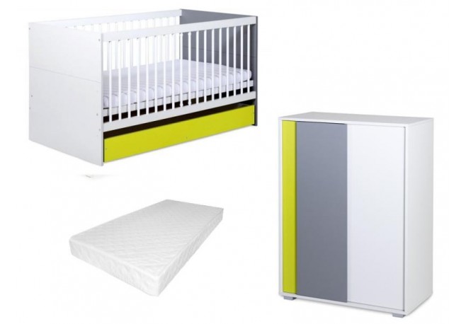 Mobilier camera copii si bebelusi KLUPS Bartek Lime