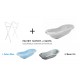Pachet suport si cadita de baie 100 cm MyKids cu senzor temperatura
