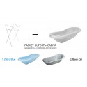 Pachet suport si cadita de baie 100 cm MyKids cu senzor temperatura