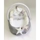 Babynest Plush MyKids 0197 Stars Cloud Gray