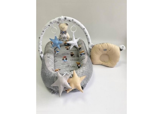 Babynest Plush MyKids 0194 Teddy Gray