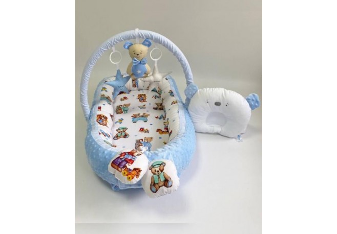 Babynest Plush MyKids 0193 Teddy Blue