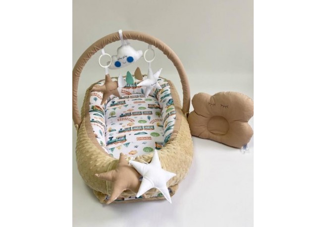 Babynest Plush MyKids 0190 Train Beige