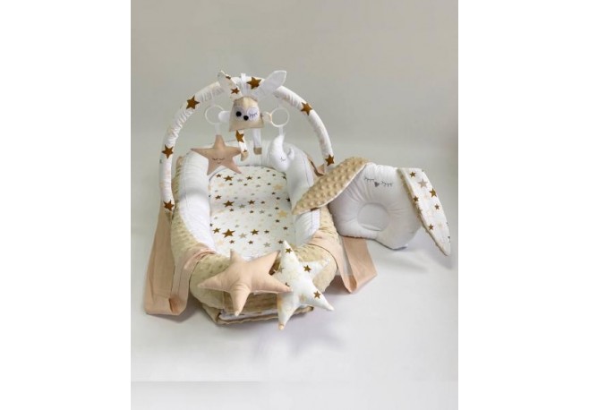 Babynest Plush MyKids 0178 Stars Beige