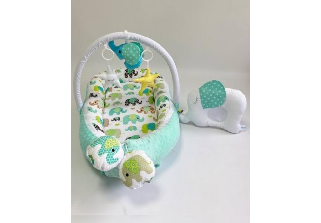 Babynest Plush MyKids 0154 Elephant Blue