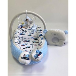 Babynest Plush MyKids 0138 Cars Blue