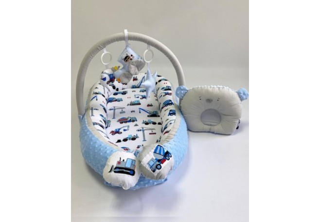 Babynest Plush MyKids 0138 Cars Blue