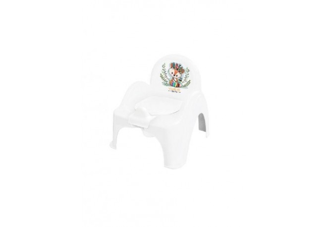 Olita muzicala tip scaunel Tega W&F Little Fox White-Green