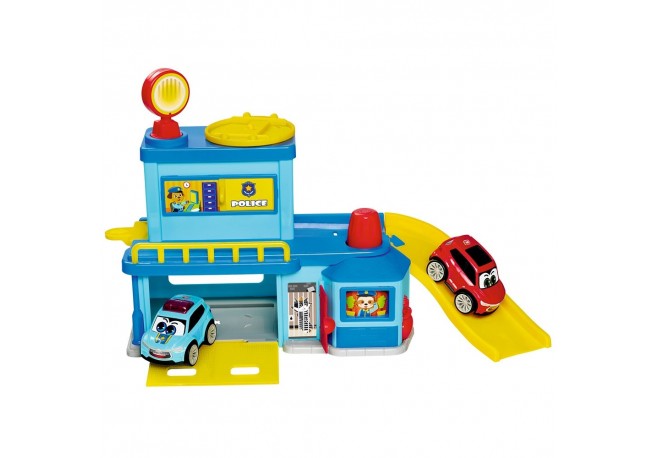 Pista de masini Simba ABC Happy Police Station cu 2 masinute